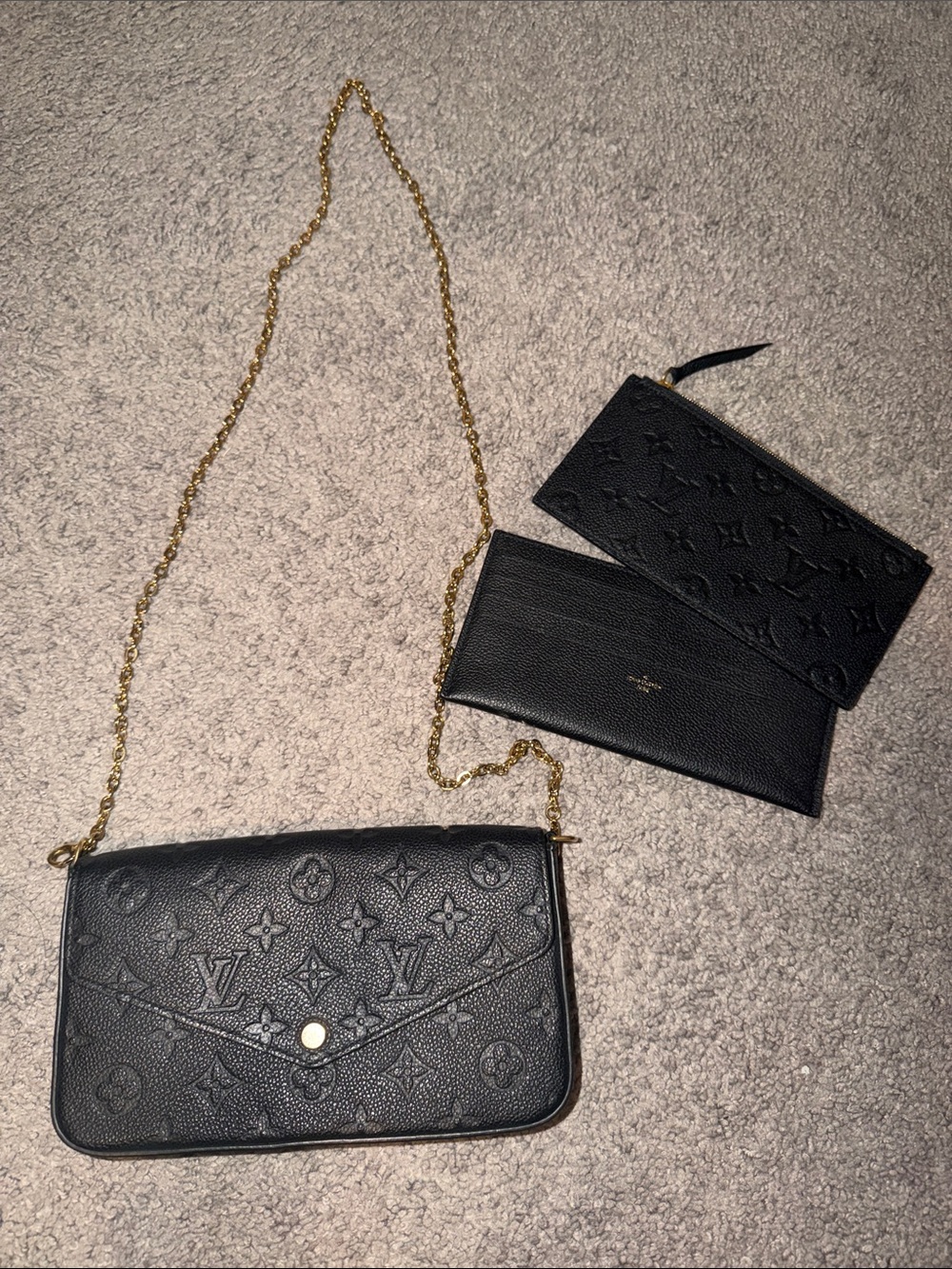 Louis Vuitton Pochette Félicie in Empreinte Leather